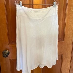 Linen A-line skirt